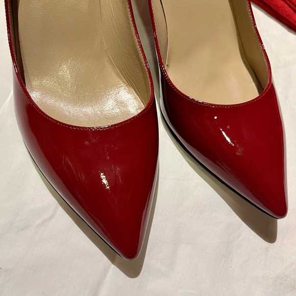VALENTINO • red heels with small bow - Picture 4 of 15